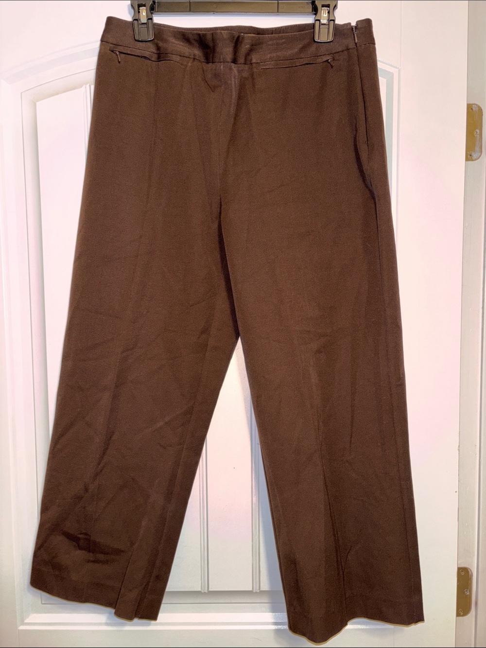 Peck & Peck Weekend Brown Capris - Wide Leg Size 8